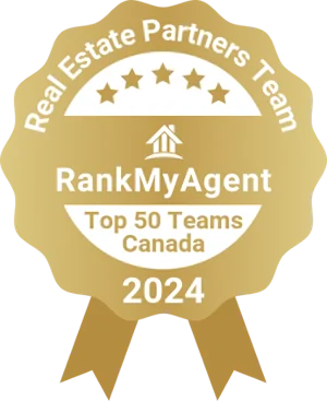 RankMyAgent top50 canada 2024 — Real Estate Partners Team