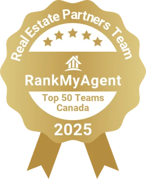 RankMyAgent top50 canada 2025 — Real Estate Partners Team
